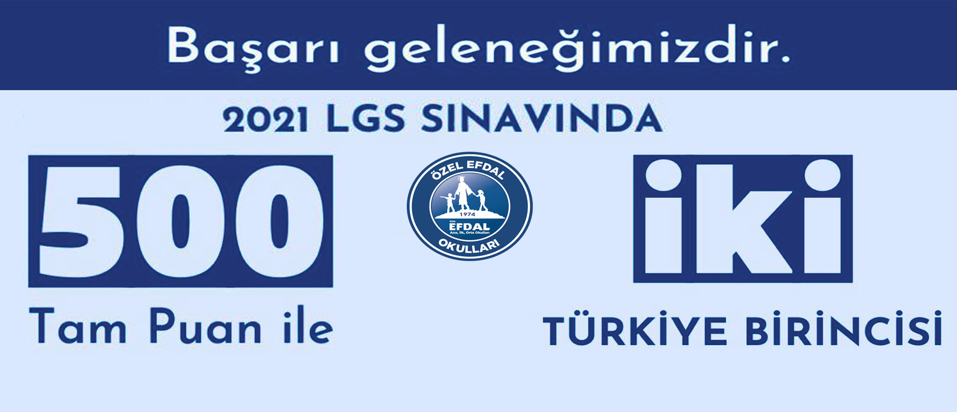 2021 LGS: 500 tam puanla iki Türkiye birincisi